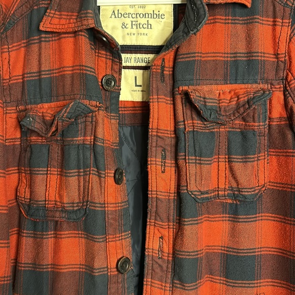 Abercrombie and Fitch Lined Button Down Flannel - Picture 6 of 16